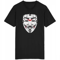 Koszulki męskie - V Jak Vendetta Koszulka Anonymous Maska Haktywizm - miniaturka - grafika 1