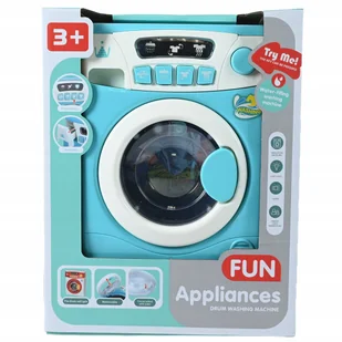 PRALKA AUTOMATYCZNA RUCHOMY BĘBEN 4 PROGRAMY ŚWIATŁO DŹWIĘK - Zabawy w naśladowanie dorosłych - miniaturka - grafika 1