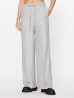 Spodnie damskie - Boss Spodnie materiałowe Tavite 50502722 Szary Relaxed Fit - miniaturka - grafika 1