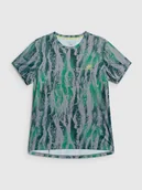 Koszulki rowerowe - 4F Koszulka rowerowa męska - zielona XXL - miniaturka - grafika 1