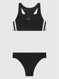 Stroje kąpielowe - Adidas Strój kąpielowy 3-Stripes DQ3318 Czarny - grafika 1