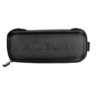 Ochrona oczu i twarzy - Etui na okulary Wiley X Logo Size Large - Czarne - miniaturka - grafika 1