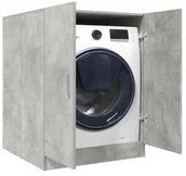 Szafki łazienkowe - Szafka na pralkę szarość betonu H1-P16 - miniaturka - grafika 1