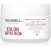 Odżywki do włosów - Goldwell Dualsenses Color Extra Rich, 60-sekundowa kuracja nabłyszczająca do włosów grubych i opornych, 200 ml - miniaturka - grafika 1