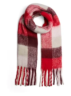 Pieces Szal w kolorze czerwonym - Apaszki i szaliki damskie - miniaturka - grafika 1