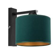 Lampy ścienne - Lampex Agello kinkiet 1-punktowy czarny/zielony LPX0081/K - miniaturka - grafika 1