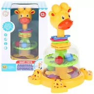 Zabawki zręcznościowe - Nobo Kids, Bączek z Piłeczkami Karuzela Żyrafa Grzechotka - miniaturka - grafika 1