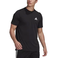 Koszulki sportowe męskie - Koszulka adidas Aeroready Designed 2 Move Feelready Sport Tee GT5545 - czarna - Adidas - miniaturka - grafika 1