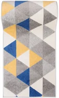 Wycieraczki - Szaro-niebieski skandynawski chodnik w trójkąty P7-L97 - miniaturka - grafika 1
