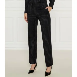 Michael Kors Wełniane spodnie dzianinowe Straight fit - Spodnie damskie - miniaturka - grafika 1
