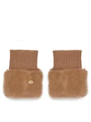 Rękawiczki - Guess Rękawiczki Damskie AW5208 POL02 Brązowy - miniaturka - grafika 1