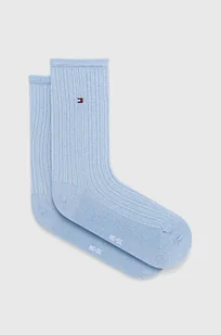 Tommy Hilfiger skarpetki damskie kolor niebieski - Skarpetki damskie - miniaturka - grafika 1