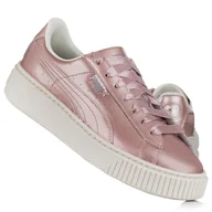 Buty trekkingowe damskie - Buty damskie do chodzenia Puma BASKET PLATFORM METAL - miniaturka - grafika 1
