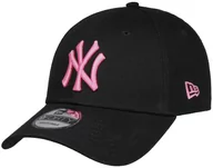 Czapki i chusty sportowe męskie - NEON 9FORTY MLB YANKEES CAP by New Era, czarny i intensywny róż, One Size - miniaturka - grafika 1