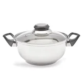 Garnki - Tadar GARNEK STALOWY Z POKRYWKĄ 16cm 1.1L ALASKA TD-3184 5907558703184 - miniaturka - grafika 1