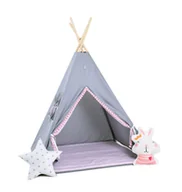 Namioty i tipi dla dzieci - SowkaDesign Namiot tipi dla dzieci, bawełna, okienko, królik, bąbelkowe - miniaturka - grafika 1