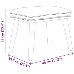 Lumarko Fotel z podnóżkiem, ciemnozielona, obity tkaniną - Fotele - miniaturka - grafika 9