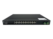 Switche - LevelOne IXP-2871 łącza sieciowe Zarządzany L2+ Gigabit Ethernet (10/100/1000) Obsługa PoE Czarny - miniaturka - grafika 1