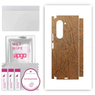 Szkła hartowane na telefon - Folia naklejka skórka strukturalna na TYŁ+BOKI do Samsung Galaxy Z Fold5 -  Skóra Vintage - apgo SKINS - miniaturka - grafika 1