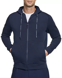 Hackett London Męska bluza z kapturem Hs Travel HDY Fz, Niebieski (granatowy), XXL - Bluzy męskie - miniaturka - grafika 1