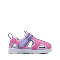 Buty dla chłopców - Clarks Chłopcy dziewczynki Ath Water T. Sneakersy dla chłopców i dziewczynek, różowe syntetyczne, 20 EU, Różowy syntetyczny, 20 EU Weit - miniaturka - grafika 1