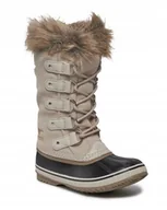 Śniegowce damskie - SOREL ŚNIEGOWCE BEŻOWE SZNUROWANE DAMSKIE WYSOKIE ZE SKÓRĄ 38 JLA - miniaturka - grafika 1