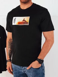Koszulka męska z nadrukiem czarna Dstreet RX5485-XL - Koszulki męskie - miniaturka - grafika 1