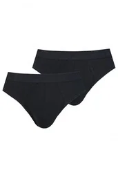 Bawełniane jednokolorowe slipy męskie (2 pack) MPP 019 - Majtki męskie - miniaturka - grafika 1