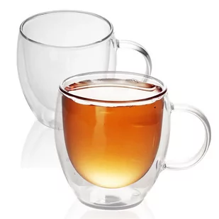 2x SZKLANKI TERMICZNE 100 - 200 ml - SZKLANKA TERMO dmuchany ustnie izolowany do latte macchiato, jako szklanka do herbaty lub szklanka do kawy, moż.. - Szklanki - miniaturka - grafika 1