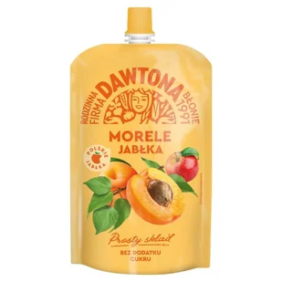Dawtona Mus morele jabłka 180 g - Soki i napoje niegazowane - miniaturka - grafika 1
