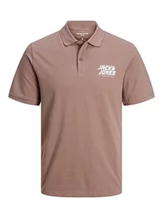 JACK & JONES Jcoelliot Polo Ss FST męska koszulka polo, Twilight Mauve, L - Koszulki męskie - miniaturka - grafika 1