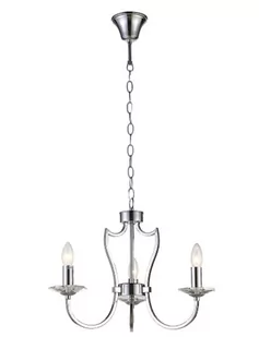 EVO Żyrandol LAMPA wisząca EVO P03755CH świecznikowa OPRAWA metalowy zwis chrom EVO P03755CH - Lampy sufitowe - miniaturka - grafika 1