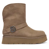 Śniegowce damskie - Śniegowce Guess FLFDOL ESU10 Zielony - miniaturka - grafika 1