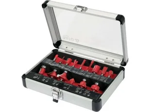Yato Zestaw Frezów Widiowych Do Drew.Trzpień Fi 6Mm 15 Cz. YT-68007 5906083083761 - Frezy - miniaturka - grafika 1