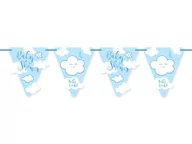 Baby shower i roczek - Baner na Baby Shower niebieski - 600 cm - 1 szt. - miniaturka - grafika 1