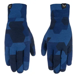 Rękawiczki unisex Salewa CRISTALLO LINER niebieskie 00-0000028214_3938 - Rękawiczki - miniaturka - grafika 1
