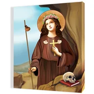 Ikony i obrazy sakralne - Obraz religijny na płótnie Święta Rozalia - patronka chroniąca od zarazy - miniaturka - grafika 1