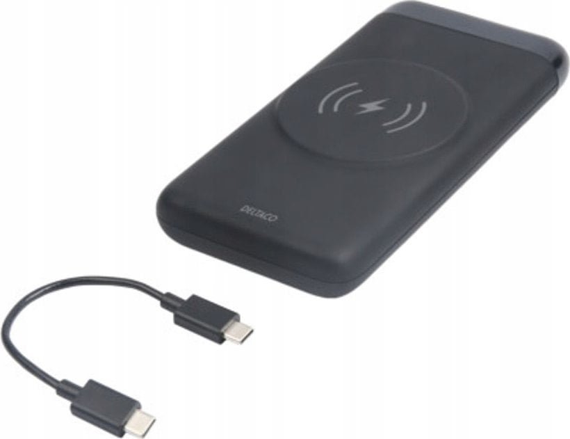 Deltaco PB-Q1003 10 000 mAh, 1x USB-A, 1x USB-C PD, mag.