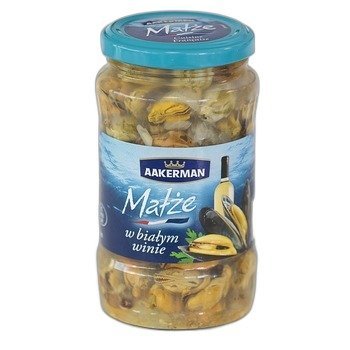 Małże w białym winie 350g Aakerman