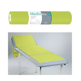 Podkład higieniczny na rolce 60cm x 50cm limonkowy podfoliowany 54g MedixPro 80szt - Kosmetyczne akcesoria jednorazowe - miniaturka - grafika 1