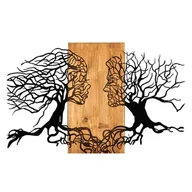 Naklejki na ścianę - Drewniano-metalowa dekoracja ścienna 92x58 cm Tutku – Wallity - miniaturka - grafika 1