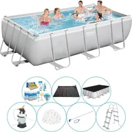 Baseny ogrodowe - Zestaw basenowy - Bestway Power Steel 404x201x100 cm - Prostokątny - miniaturka - grafika 1