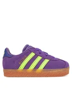 Buty dla dziewczynek - adidas Sneakersy Gazelle Comfort Closure JP7136 Fioletowy - miniaturka - grafika 1