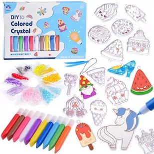 Kreatywny zestaw artystyczny witrażyk breloczek koraliki ZA4681 - Zabawki kreatywne - miniaturka - grafika 1
