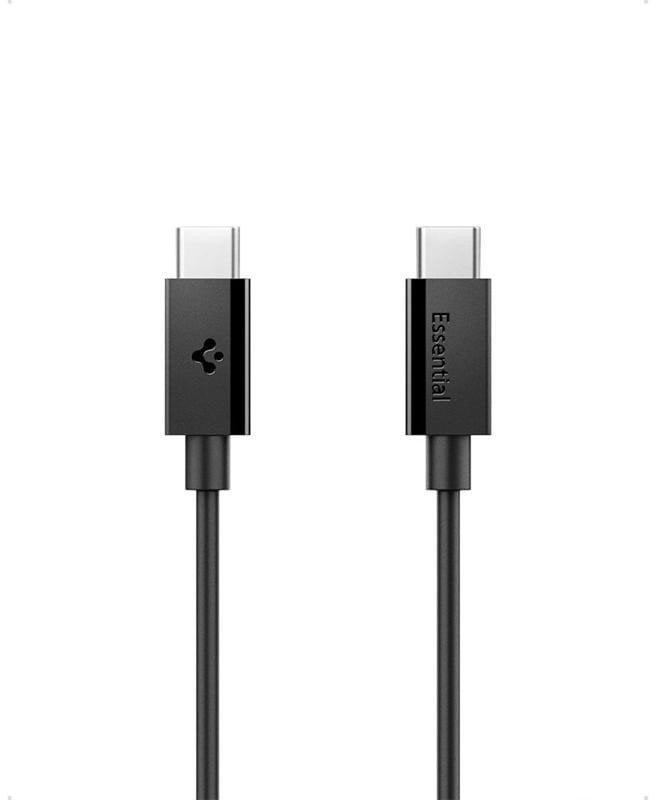 CZARNY KABEL SPIGEN USB C 1M SZYBKIE ŁADOWANIE, Odporny, Wytrzymały, PD 60W