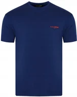 Koszulki męskie - Koszulka męska PLEIN SPORT - PS25MTS04/1420 NAVY/ORANGE t-shirt GRANATOWY - miniaturka - grafika 1
