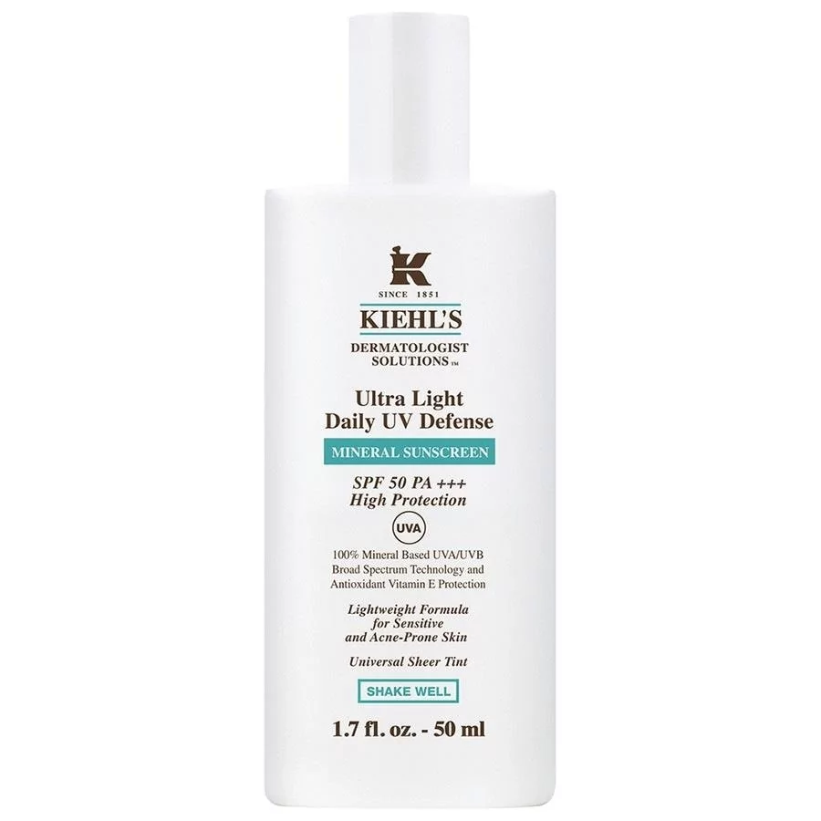 Kiehl's Kiehl LED's pielęgnacja ciała ochrona przed słońcem Ultra Light Daily UV Defence mineralne sunscreen SPF 50 50 ML