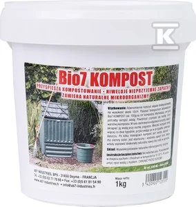 Preparat BIO7 KOMPOST EKSPLOATACJA 1000G do kompostowników - Szamba i oczyszczalnie ścieków - miniaturka - grafika 1