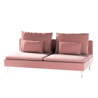 Pokrowce na meble - Dekoria pl pl Pokrowiec na moduł Söderhamn 3-osobowy koralowy róż 186 x 99 x 83 cm Velvet 1006-704-30 - miniaturka - grafika 1