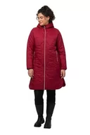 Kurtki damskie - Ulla Popken Hyprar-stepp damska kurtka z rozcięciami po bokach, ciemnoczerwony, 58-60 duże rozmiary - miniaturka - grafika 1